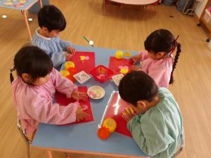 お花つくれたよ