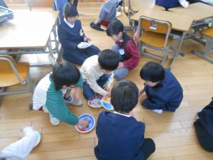 1年生とコマ回し1