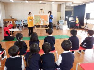 佐保幼　交通安全教室JAF