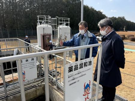 緑ヶ丘浄水場視察