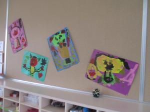 子ども達が描いた鬼の絵