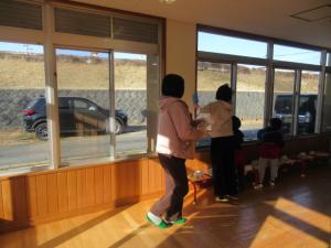 きれいに窓ふき