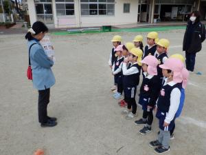 佐保幼　避難訓練3月２