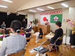 佐保幼　修了証書授与式８