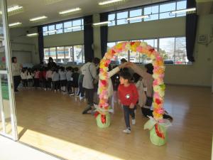 花道を通って退場するよ