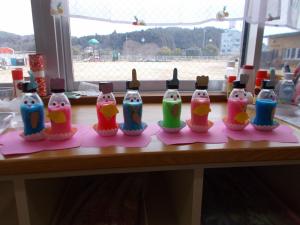 出来上がったお雛様です