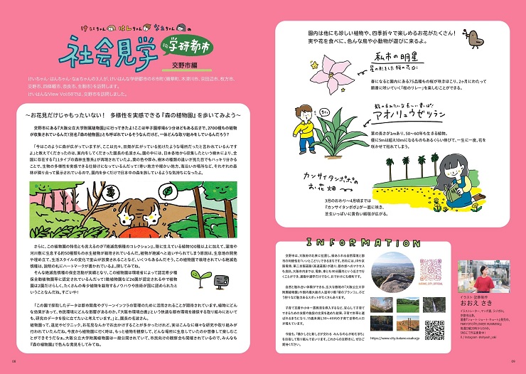 けいちゃん・はんちゃん・なぁちゃんの社会見学（交野市編）