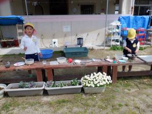 佐保幼　4月17日　ほし組カフェ