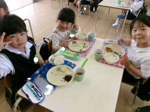 給食おいしいね