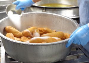 揚げパン調理②