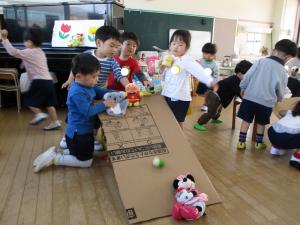 ぬいぐるみ滑り台