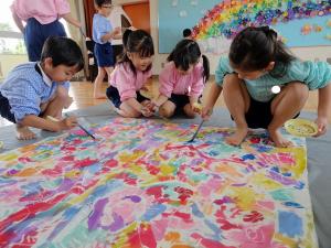 少しずつ塗れてきたね