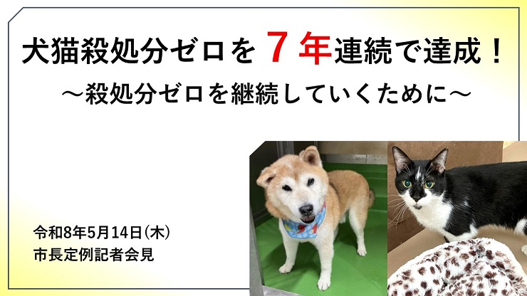 犬猫殺処分ゼロを7年連続で達成！～殺処分ゼロを継続していくために～