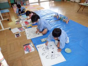 佐保幼　5月絵画