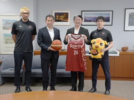 バンビシャス奈良　2025-26シーズン終了報告市長表敬訪問