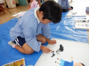 佐保幼　6月25日絵画３