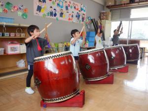 佐保幼　和太鼓で遊ぼう6月　1