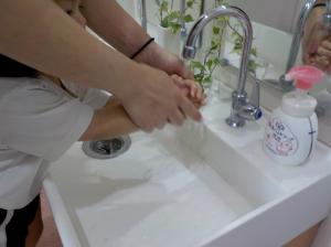手洗いもしたよ