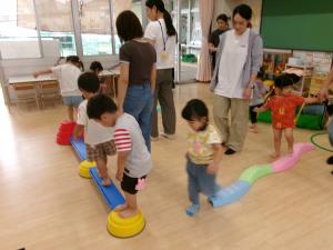 2歳児　アスレチック遊び
