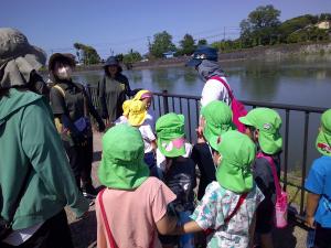 佐保幼稚園児と合流しました