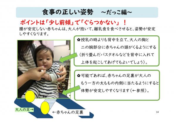 だっこ姿勢