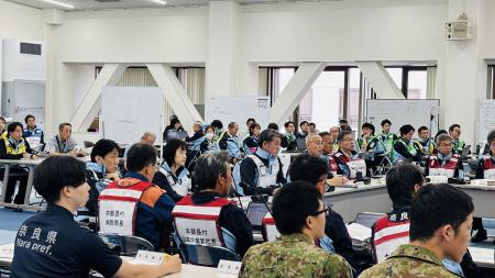 奈良市災害対策本部図上訓練