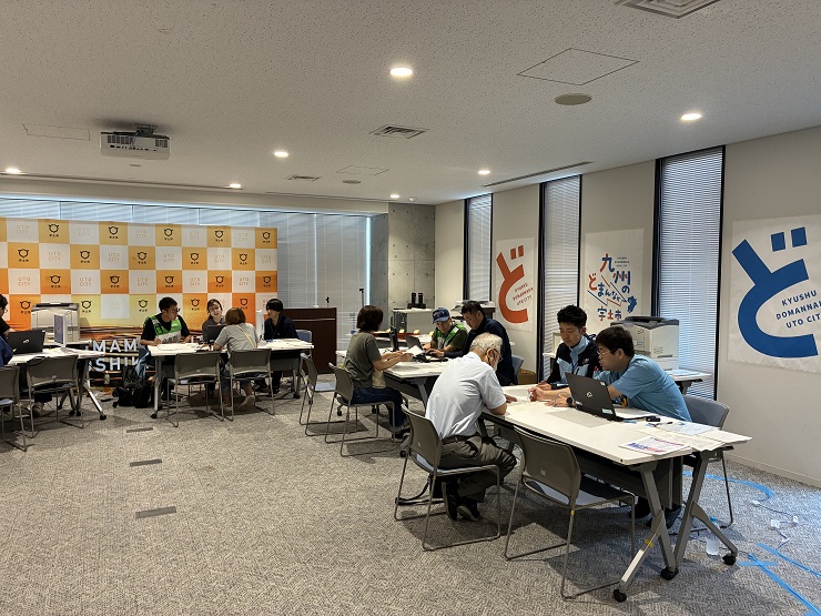 罹災証明の申請受付支援の様子2