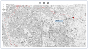 奈良阪トンネル位置図