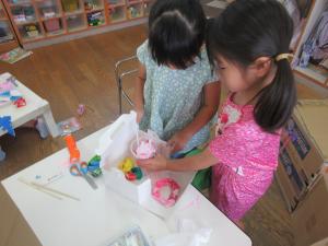 5歳児お店屋さんごっこの様子
