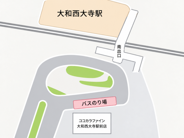 大和西大寺駅バスのり場