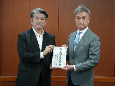 奈良セントラルライオンズクラブ様からの熊本地震義援金寄託式