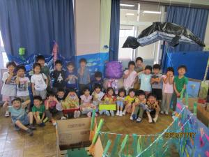 夏祭りを頑張って作ってくれた子どもたち