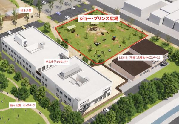 子どもセンター前屋外広場図