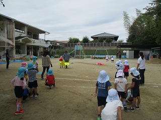 でかぱんリレー遊び