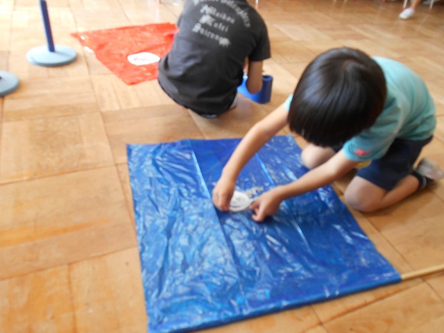 10月1日（月曜日）「応援できるように、チームの旗を作ろう」の画像3