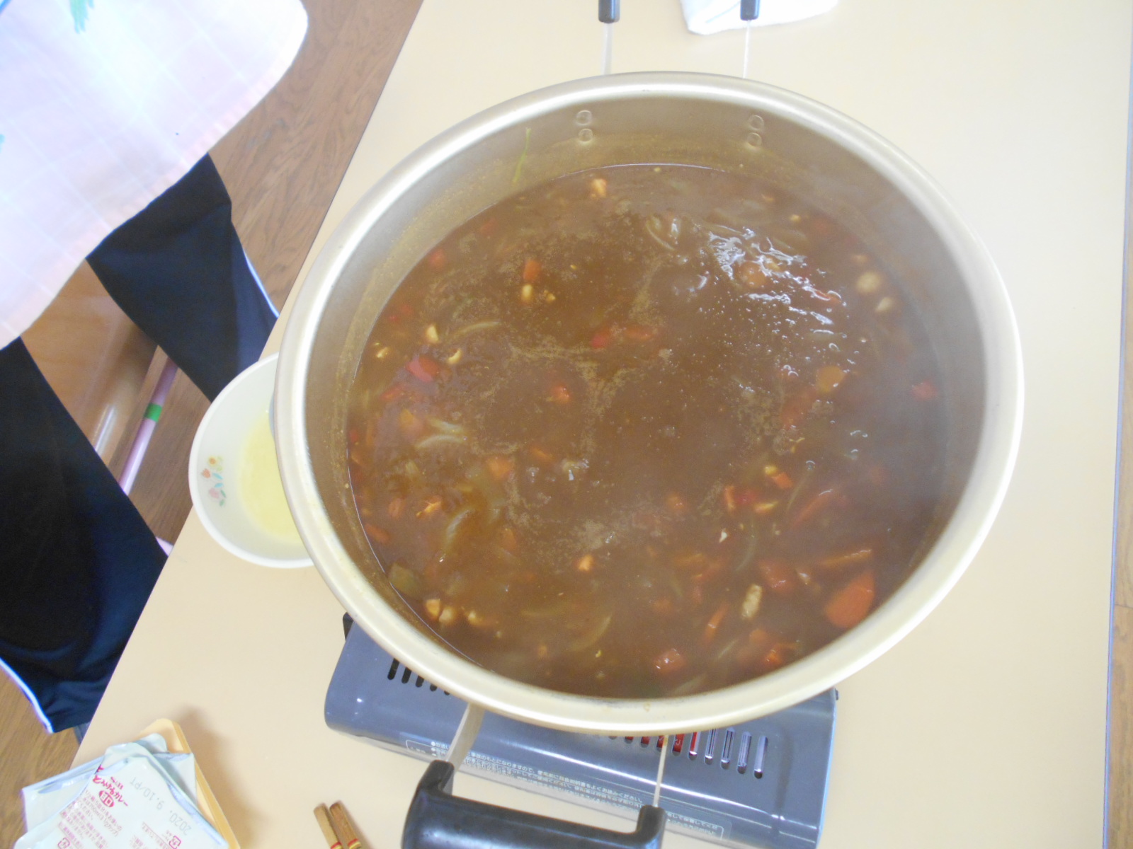 収穫した夏野菜でカレークッキングの画像2