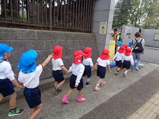 教育大学についた子どもたち