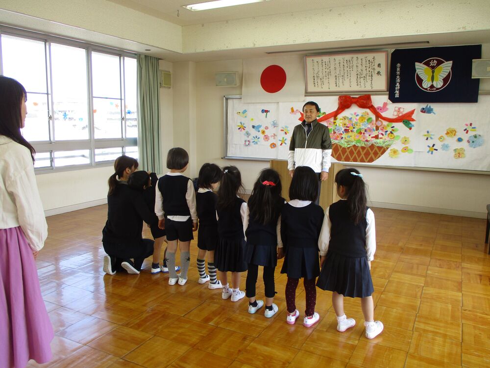始業式　園長先生のお話