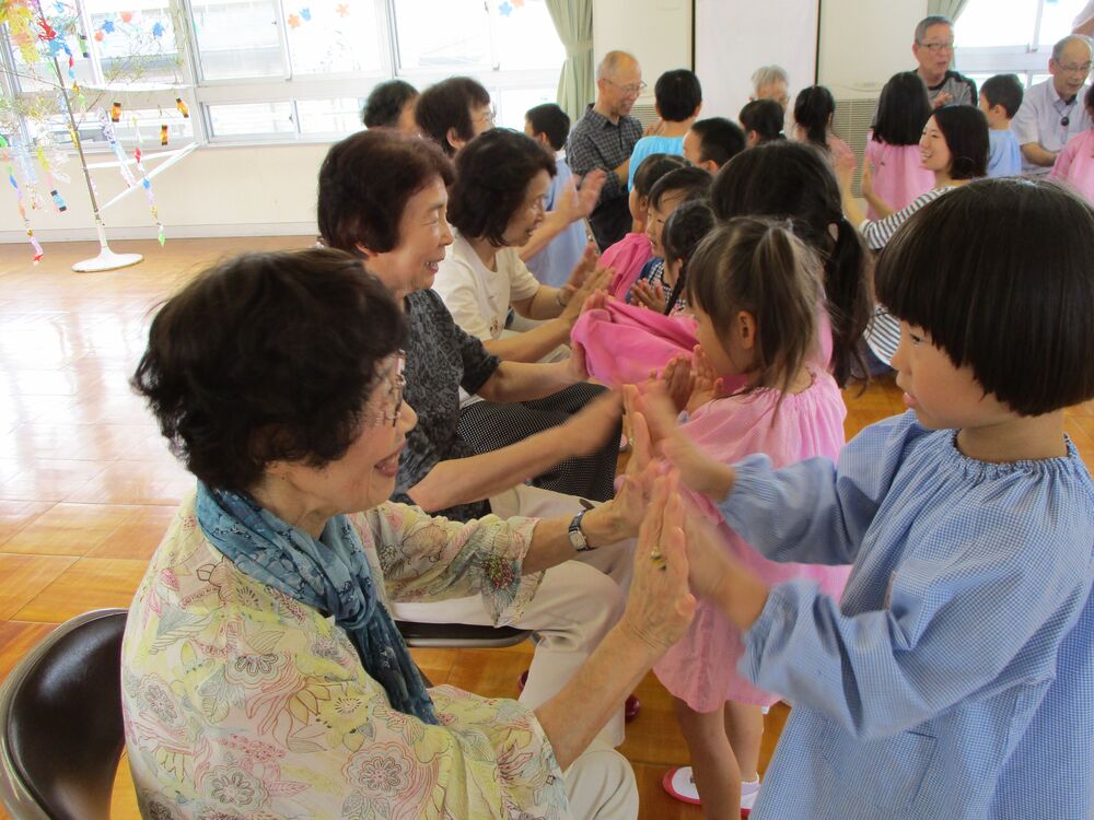 七夕集会　わらべ歌遊び