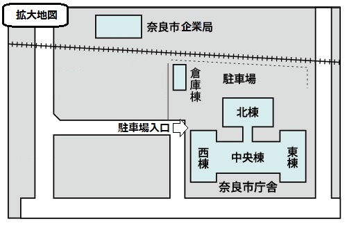 市役所周辺地図の画像2