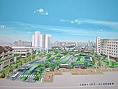近鉄大和西大寺駅南側の完成イメージ図