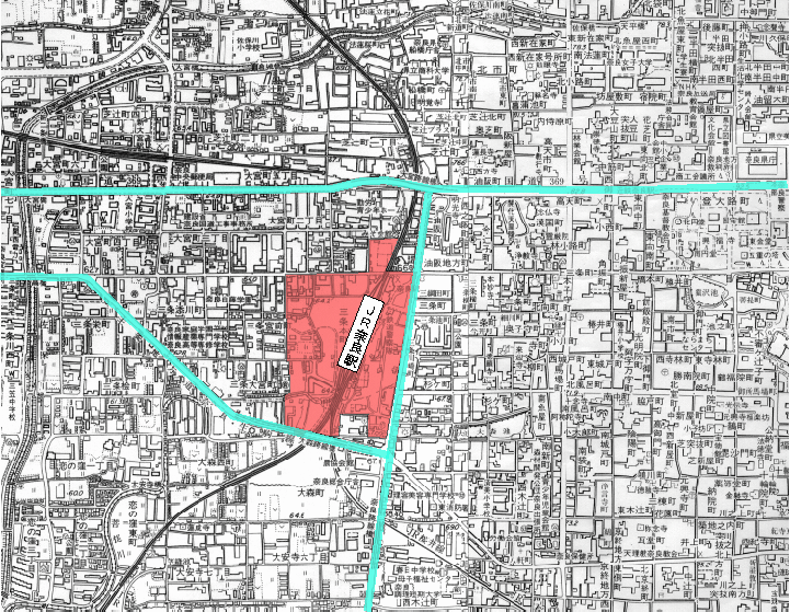 周辺地区の広域地図