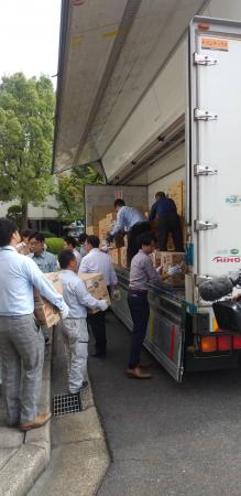 【奈良市】支援物資を発送 の画像