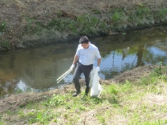 大安寺西地区夏季佐保川清掃2