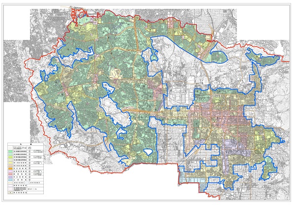 市街化区域と市街化調整区域の区分