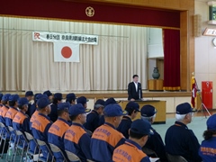 「第25回奈良県消防操法大会」出場に伴う春日分団訓練初め式の画像