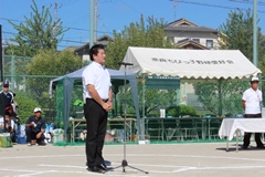 第31回奈良市長賞「わかくさ杯」開会式(西部生涯スポーツセンター球技場)の画像
