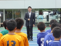 奈良市少年サッカーフェスティバル開会式