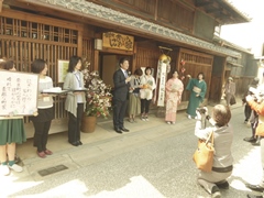 奈良町にぎわいの家来場者10万人達成記念式典