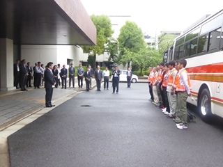 宇土市への職員派遣激励